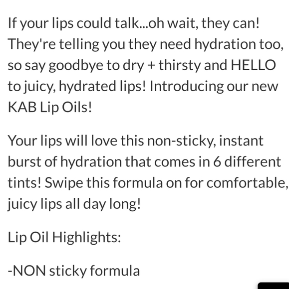 KAB Lip Oil - Picture 6 of 7